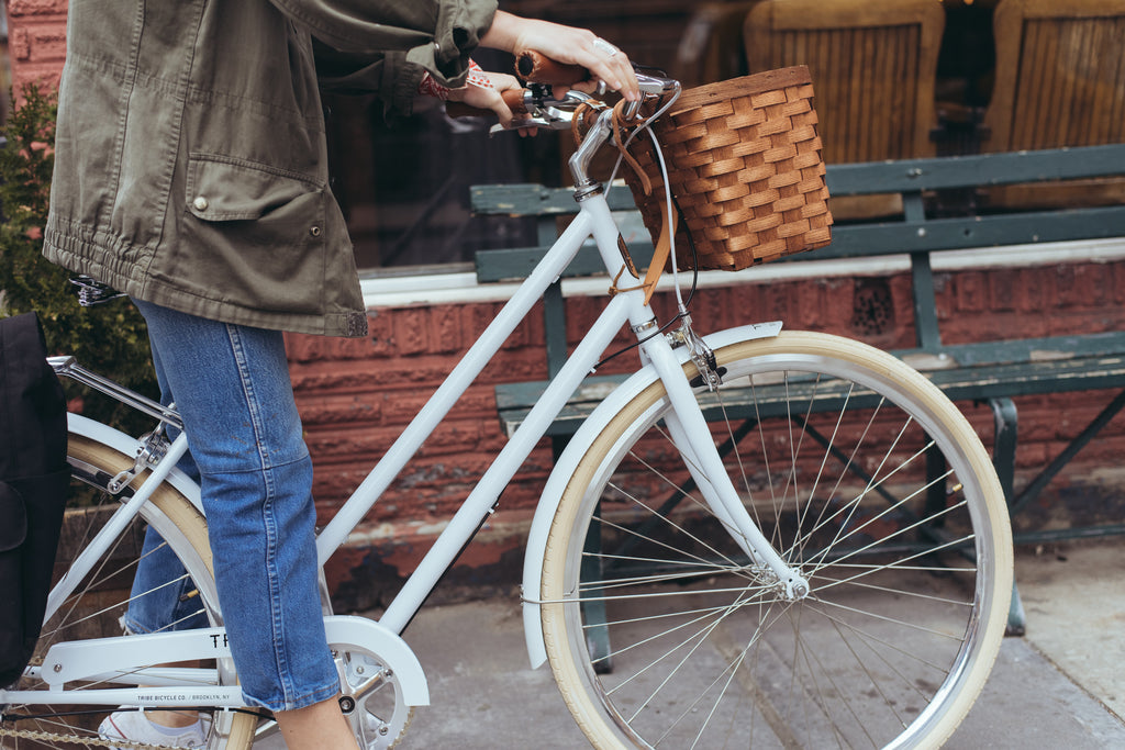 Tribe Bicycle Co City Series Omafiets Cruiser Bike Dutch Bike White