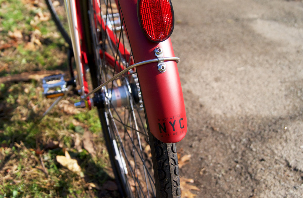 Tribe Bicycle Co city series cruiser Bike dutch bicycle opafiets satin red