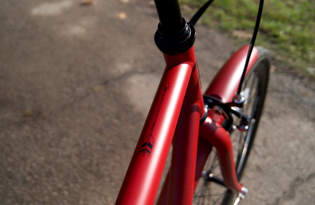 Tribe Bicycle Co city series cruiser Bike dutch bicycle opafiets satin red