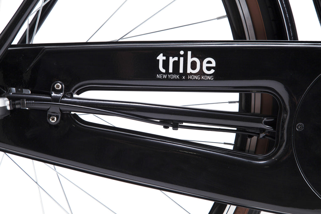 Tribe Bicycle Co Opafiets Pearlized Black Chain Cover