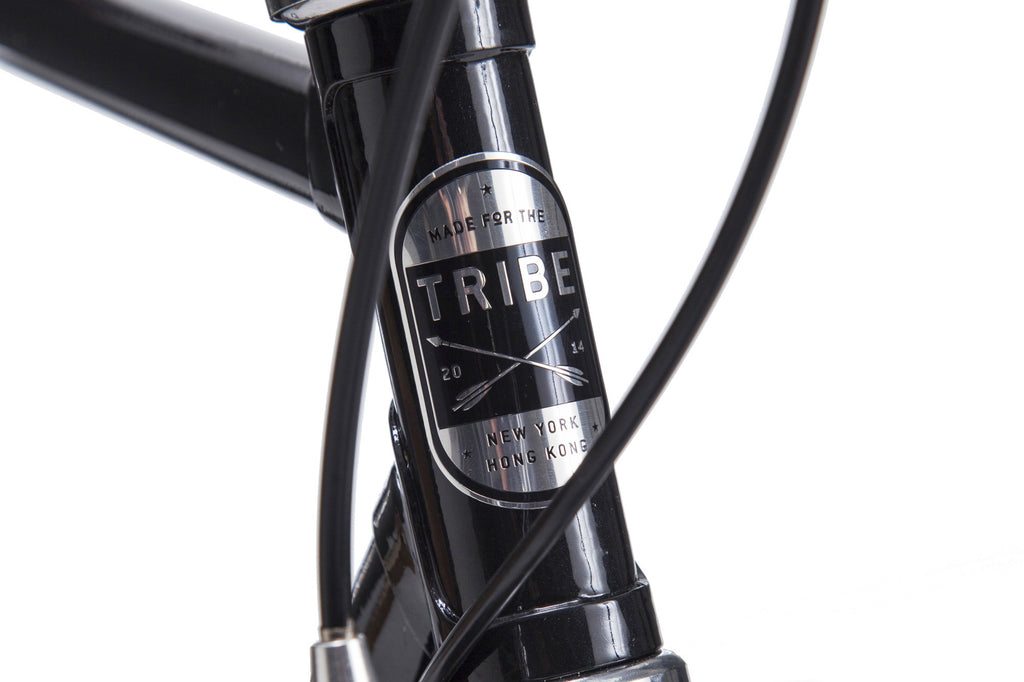 Tribe Bicycle Co Opafiets Pearlized Black Head Badge