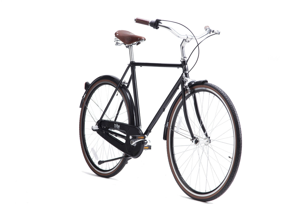 Tribe Bicycle Co Opafiets Pearlized Black Angled Profile