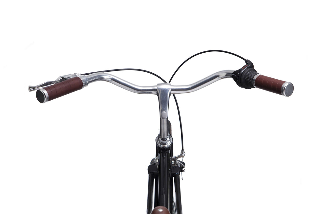 Tribe Bicycle Co Opafiets Pearlized Black Riding View