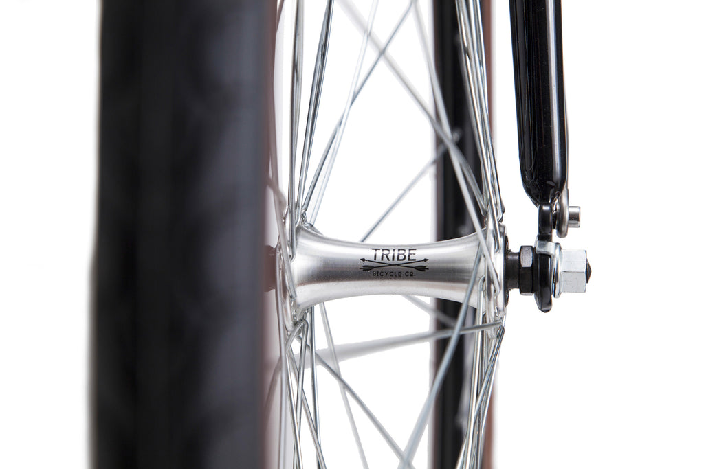 Tribe Bicycle Co Opafiets Pearlized Black Front Hub