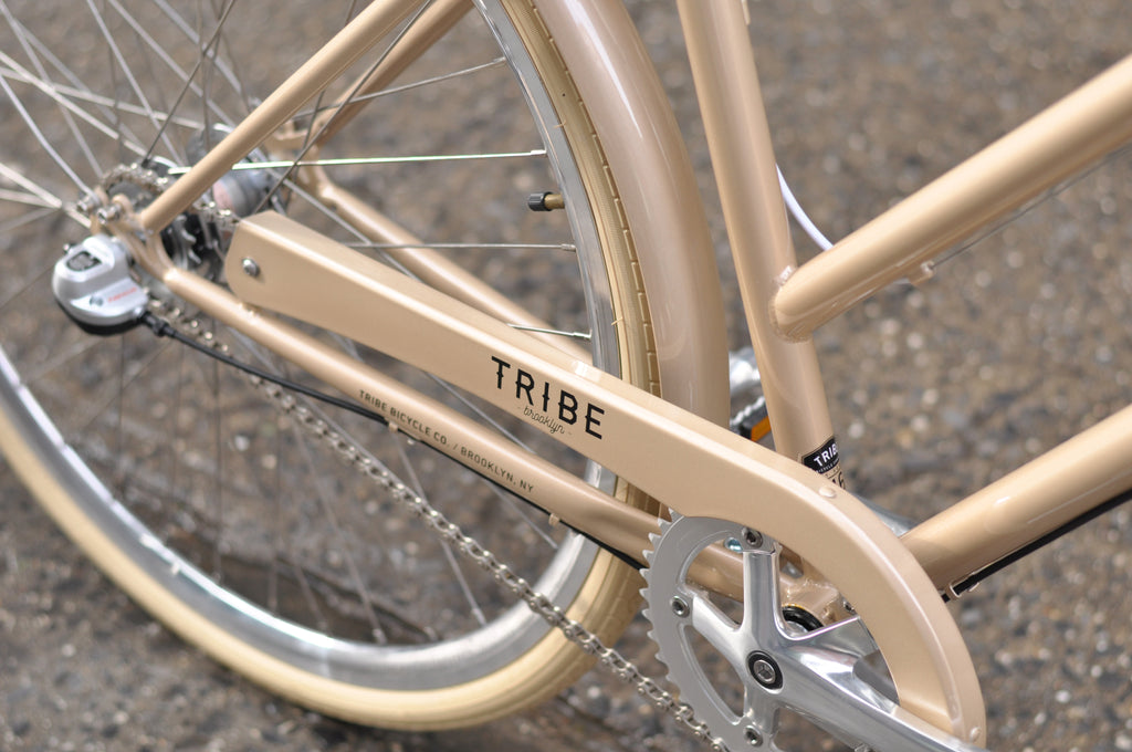 Tribe Bicycle Co City Series Omafiets Cruiser Bike Champagne Dutch Bike Champagne